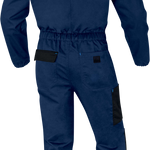 DELTAPLUS MACH 2 NAVY-BLACK  M2CZ3 INDUSTRIAL LIGHTWEIGHT TWIN ZIP EASY ACCESS OVERALL