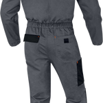 DELTAPLUS MACH 2 GREY-ORANGE  M2CZ3 INDUSTRIAL LIGHTWEIGHT TWIN ZIP EASY ACCESS OVERALL