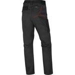 DELTAPLUS M2PA3STR COMFORT STRETCH WORK TROUSERS DARK GREY - RED TRIM