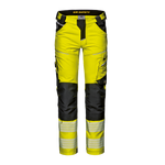 SIR SAFETY - YELLOW BLACK - HI-VIS GEMINI GUARD WORK TROUSERS - MC2061 WATER RESISTANT RIPSTOP