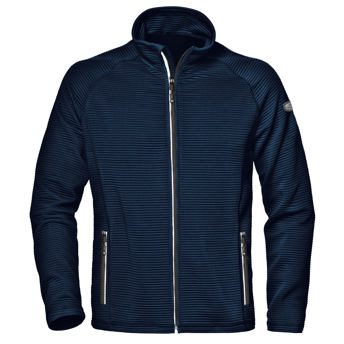 SIR - MC2139 RIB FULL ZIPPED NAVY SWEATER