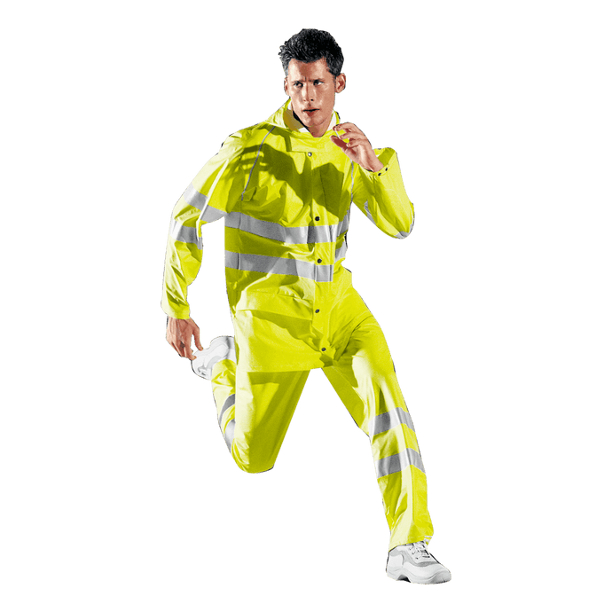 SIR SAFETY HI VIZ ORANGE WATERPROOF BREATHABLE JACKET YELLOW MC4011 E1