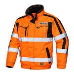 SIR - MC4125 CONTENDER HI VIZ ORANGE WATERPROOF PADDED JACKET