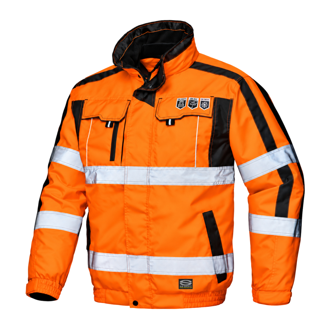 SIR - MC4125 CONTENDER HI VIZ ORANGE WATERPROOF PADDED JACKET