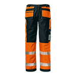 SIR - MC4127 ICARUS  ICARUS HI VIZ ORANGE BLACK PADDED WATERPROOF TROUSERS