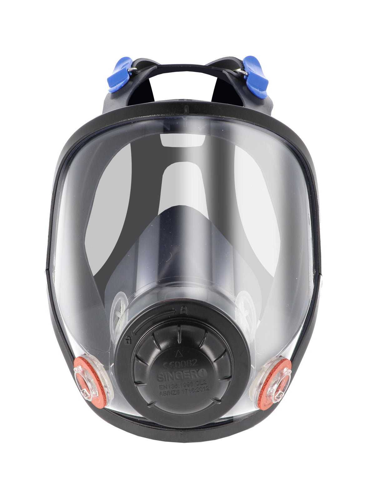 SINGER-SAFETY MP600 - SILICONE TWIN FILTER FULL FACE VISOR RESPIRATOR MASK