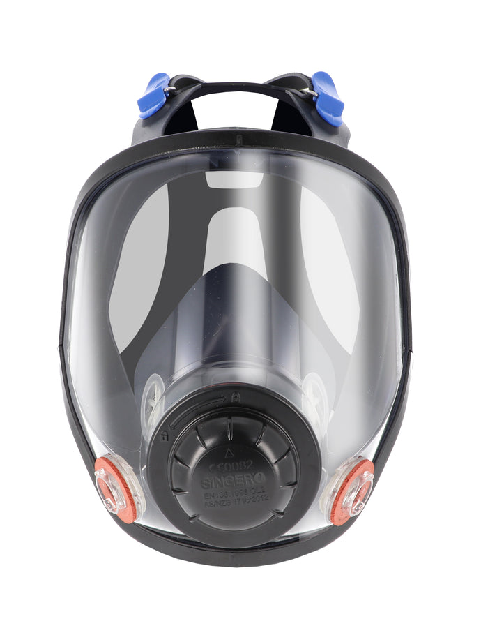 SINGER-SAFETY MP60000 - SILICONE TWIN FILTER FULL FACE VISOR RESPIRATOR MASK