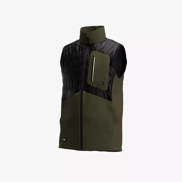 SAFETY JOGGER OAKBWARMM - OAK BODYWARMER MEN KHAKI/BLACK