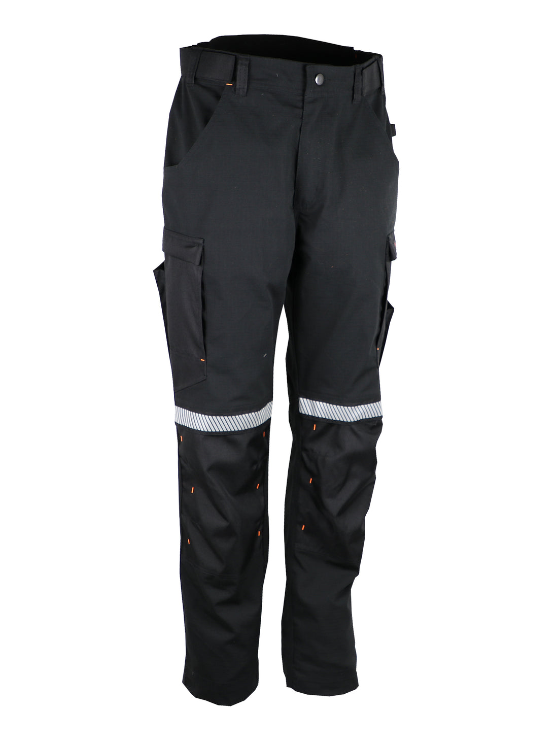SINGER-SAFETY  PETRO - RIPSTOP SAFETY WORK TROUSER 280 gsm. BLACK / GREY