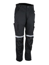 Load image into Gallery viewer, SINGER-SAFETY  PETRO - RIPSTOP SAFETY WORK TROUSER 280 gsm. BLACK / GREY
