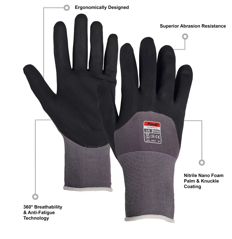 Pawa PG102 Breathable Glove Industrial Work Glove