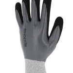 SINGER PHD557  ANTI - CUT D 5 WET + DRY DOUBLE NITRILE COATING SAFETY WORK GLOVE