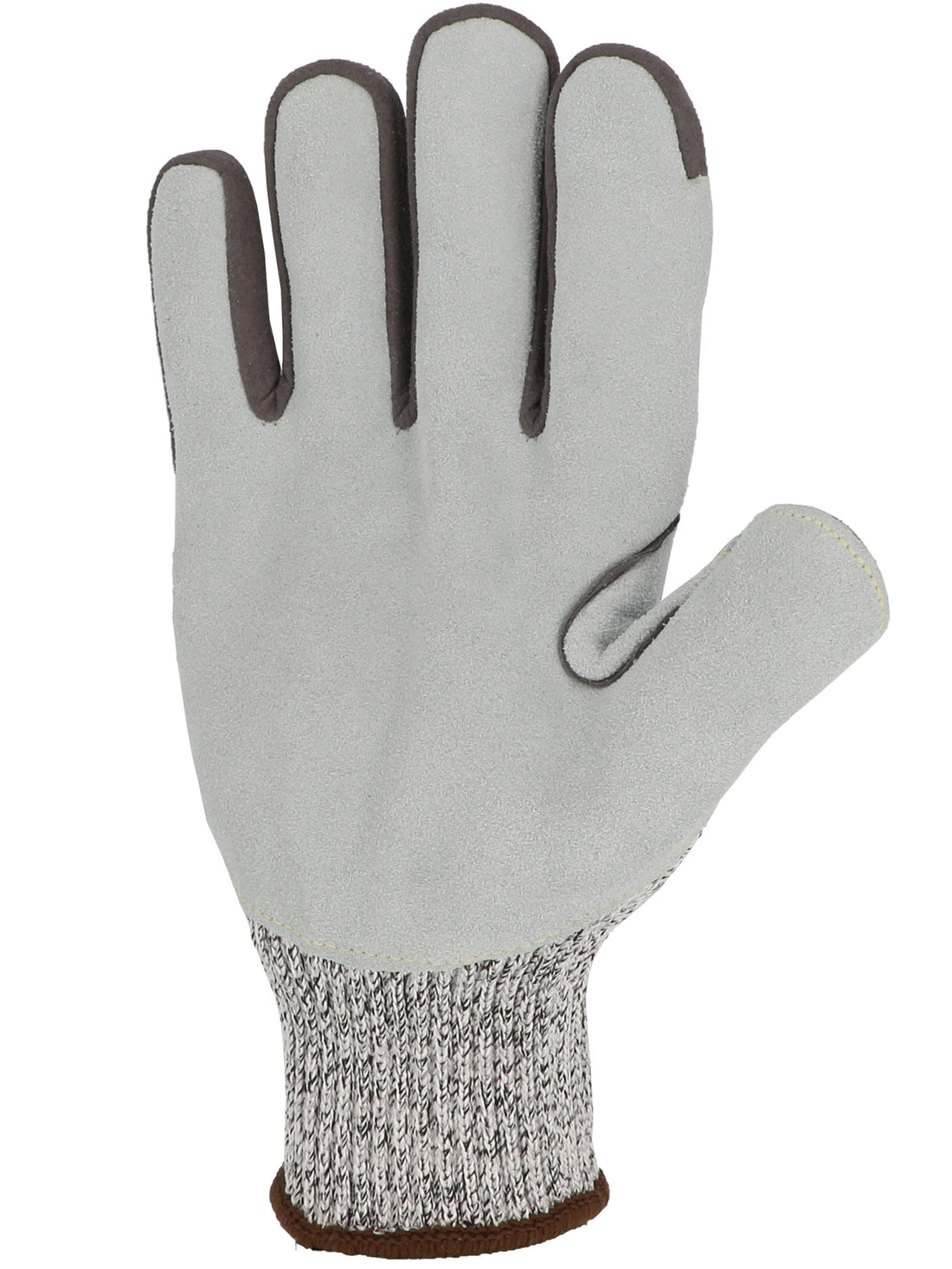 SINGER ANTI CUT D SPLIT LEATHER PATCH ON PALM AND FINGERS. 10 GAUGE.