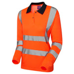 LEO - BEAFORD - ORANGE - WOMANS COMFORT H VIZ POLO SHIRT PL05-O-LEO