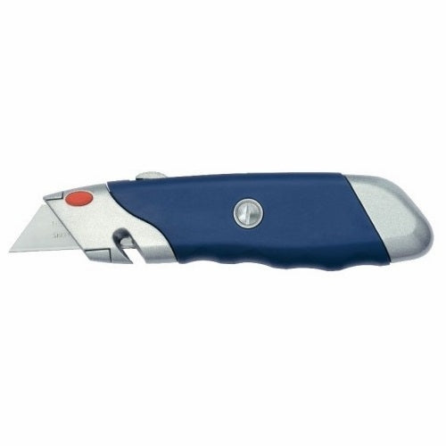 KNI50 BLUE/RED JEWEL SAFETY KNIFE STR/CUTTER C/W 5 BLADES