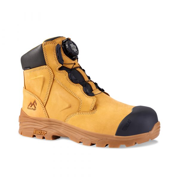 ROCKFALL - HONEYSTONE - RF610- WATERPROOF FORCE 10 IMPACT SOLE - QUICK RELEASE SAFETY BOOT