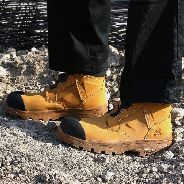 ROCKFALL - HONEYSTONE - RF610- WATERPROOF FORCE 10 IMPACT SOLE - QUICK RELEASE SAFETY BOOT