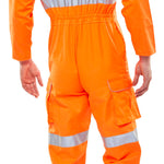 BEESWIFT ORANGE RAIL-SPEC HI VIZE HEAVY DUTY COVERALL RCS