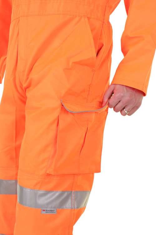 BEESWIFT ORANGE RAIL-SPEC HI VIZE HEAVY DUTY COVERALL RCS
