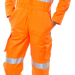 BEESWIFT ORANGE RAIL-SPEC HI VIZE HEAVY DUTY COVERALL RCS