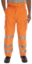 Load image into Gallery viewer, BEESWIFT ORANGE HI VIZ RAILSPEC SAFETY WORK TROUSERS
