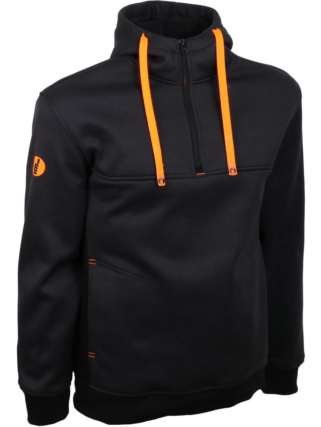 SINGER SAMY 350 GSM - BLACK ORANGE  HOODY SWEATSHIRT