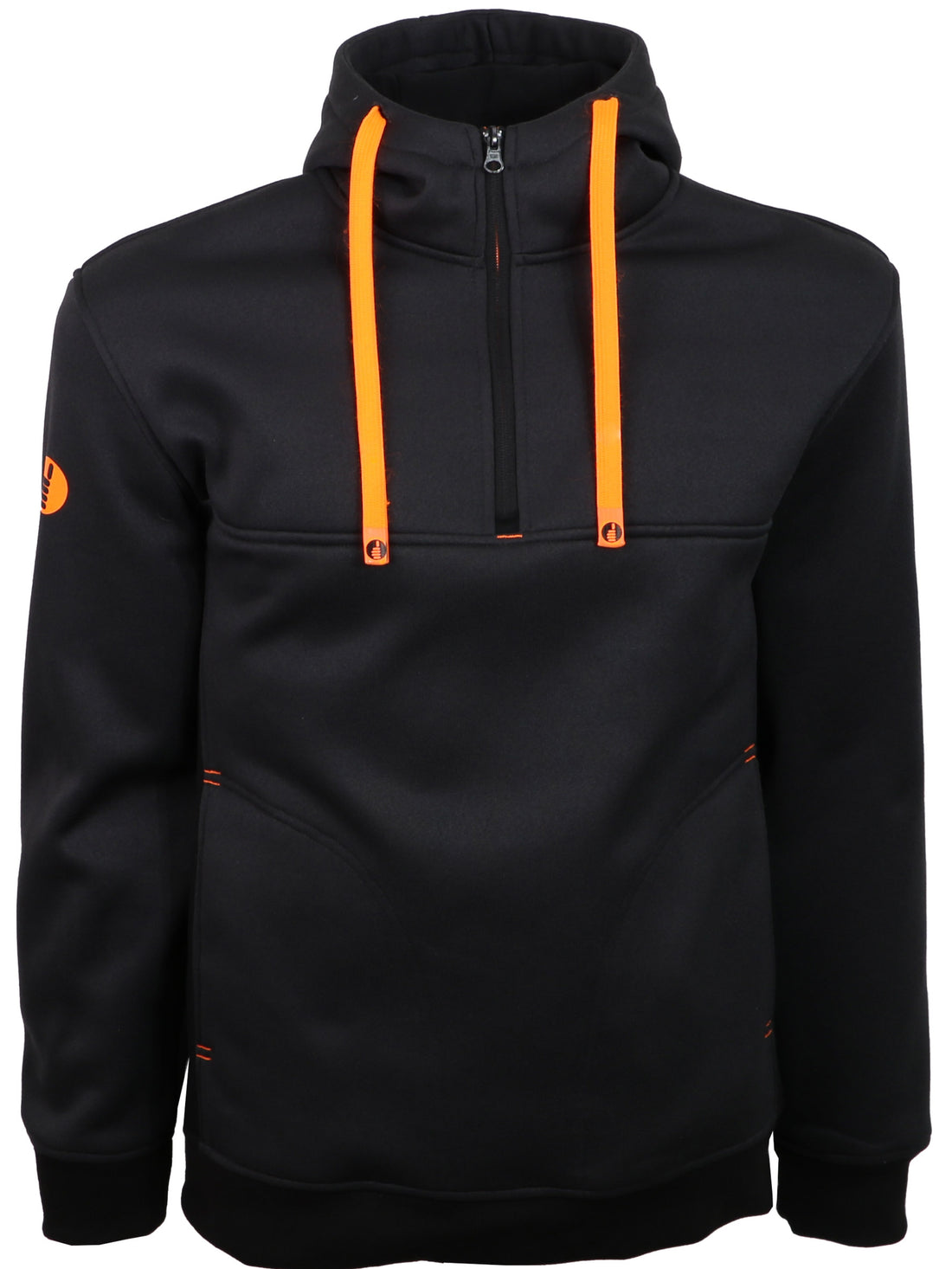 SINGER SAMY 350 GSM - BLACK ORANGE  HOODY SWEATSHIRT