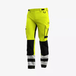 SAFETY JOGGER YELLOW BLACK SLIM FIT STRETCH - SCUTI HI VIS TROUSERS