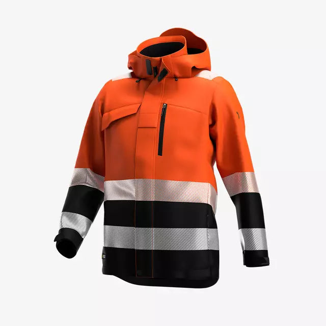 SAFETY JOGGER SCUHVWJACM - SCUTI HIVIS WINTER JACKET MEN ORANGE/BLACK