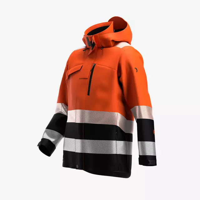 SAFETY JOGGER  - SCUTI HI VIS PADDED WINTER JACKET MEN ORANGE/BLACK