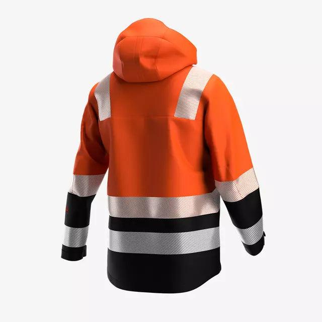 SAFETY JOGGER  - SCUTI HI VIS PADDED WINTER JACKET MEN ORANGE/BLACK