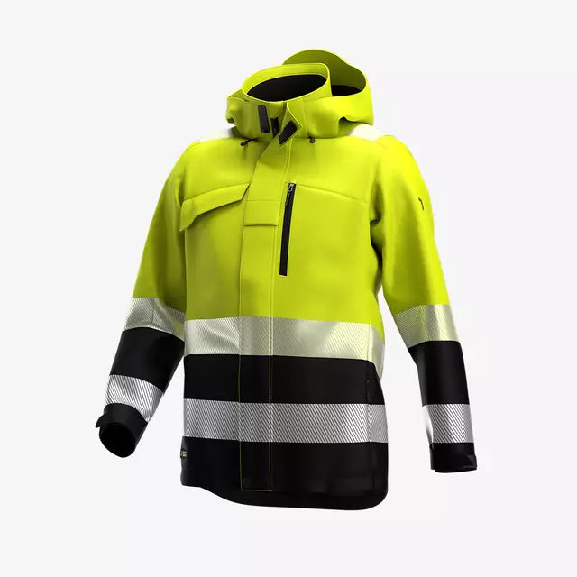 SAFETY JOGGER SCUHVWJACM - SCUTI HIVIS WINTER JACKET MEN YELLOW/BLACK