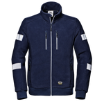 SIR SAFETY - NAVY - COMFORT HI VIZ HEAVY DUTY WORK FLEECE WORK JACKET MC3128 ZG