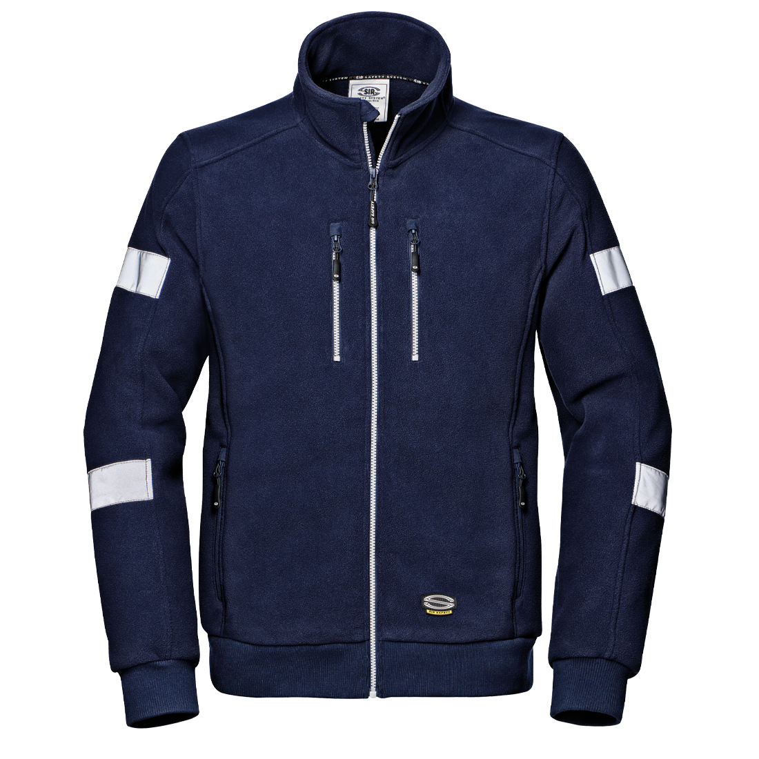 SIR SAFETY - NAVY - COMFORT HI VIZ HEAVY DUTY WORK FLEECE WORK JACKET MC3128 ZG