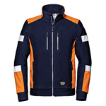 SIR SAFETY - NAVY ORANGE - COMFORT HI VZ HEAVY DUTY WORK FLEECE WORK JACKET MC3128