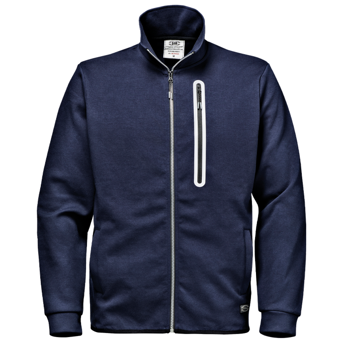 SIR SAFETY BIG POCKET NAVY ZIP HEAVY DUTY WORK SWEATSHIRT - MC3140 C4