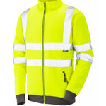 LEO -YELLOW - LIBBATON - ISO 20471 CLASS 3 HI VIZ HEAVY DUTY FULL ZIP TRACK TOP