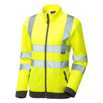 LEO - HOLLICOMBE - YELLOW WOMAN'S HI VIZ ZIPPED HEAVY DUTY SWEATE SSL03-Y-LEO
