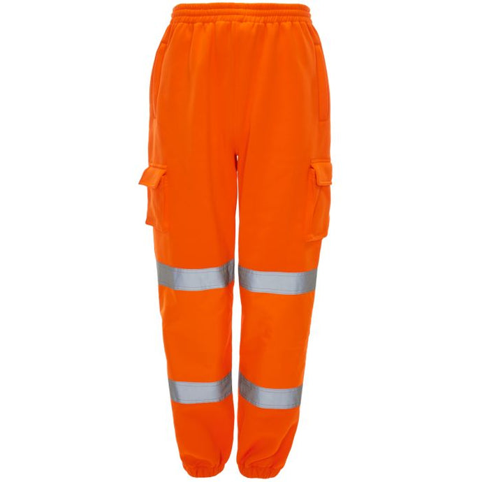 SUPERTOUCH HI VIZE JOGGER SAFETY WORK PANTS ORANGE