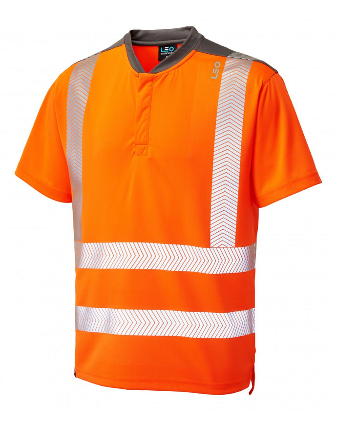 LEO T12-O- PUTSBOROUGH ISO 20471 CLASS 2 COOLMAX T-SHIRT ORANGE