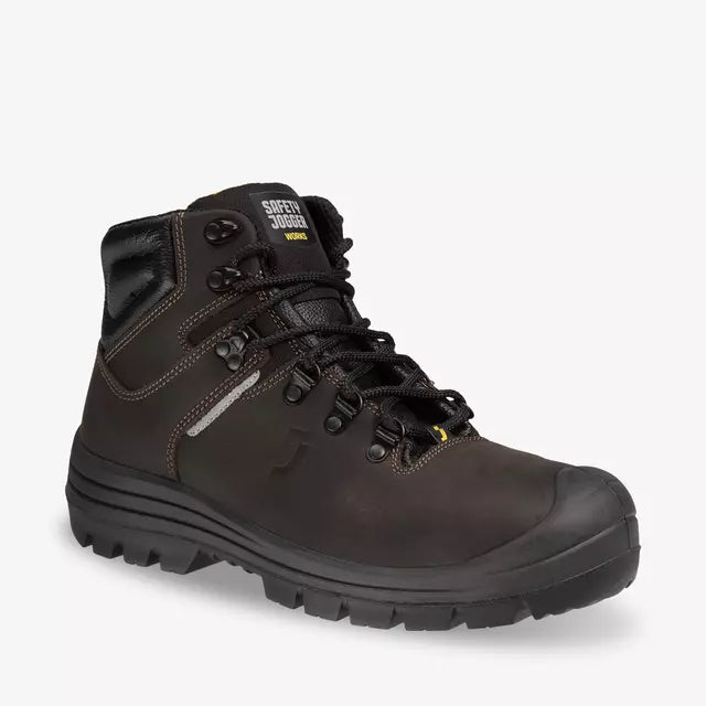 SAFETY JOGGER VESUVIO S3 MID S3 SR FO HRO - BOOT DARK BROWN