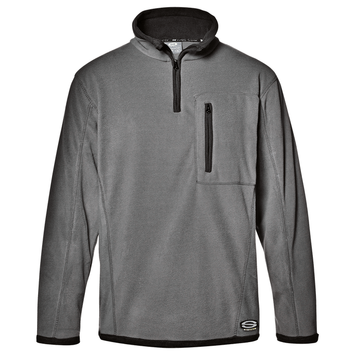 SIR SAFETY VICTORY 1/4 ZIP GREY MICROFLEECE - MC3129 B6
