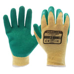 AURELIA 110 GREEN GRIP CRINKLED LATEX PALM WORK GLOVE