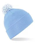 Load image into Gallery viewer, BEANIE BOBBLE STYLE HAT 450 C/W YOUR COMPANY LOGO

