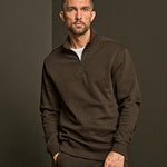 TEE JAYS - 5506 GENTS RIBBED INTERLOCK HALF ZIP SWEATER