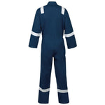 SUPERTOUCH WELD TEX NAVY FLAME RETARDANT WELDING OVERALL HI VIZ W15