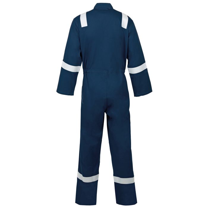 SUPERTOUCH WELD TEX NAVY FLAME RETARDANT WELDING OVERALL HI VIZ W15