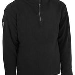 SINGER SWOIR BLACK 1/4 ZIP POLAR FLEECE SWEATSHIRT. 100% POLYESTER 290 GSM.