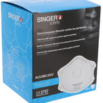 SINGER SAFETY - PRE-SHAPED HALF-MASK FFP3 NR. FOAM FACESEAL  -BOX OF 10 - AUUMC30V