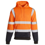 SUPERTOUCH Hi VIZE TWO TONE HOODY ORANGE NAVY